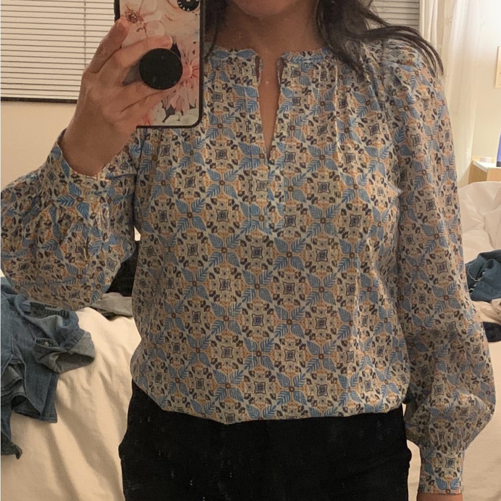 LOFT Patterned Blouse - Picture 2 of 5